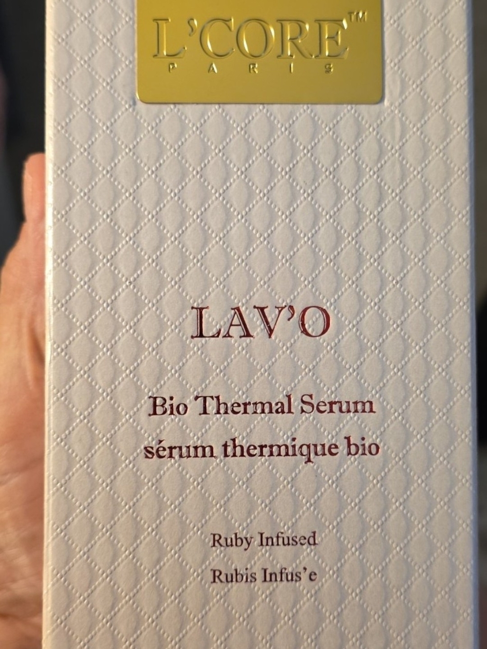 LAV'O Ruby Infused Bio Thermal Serum — White